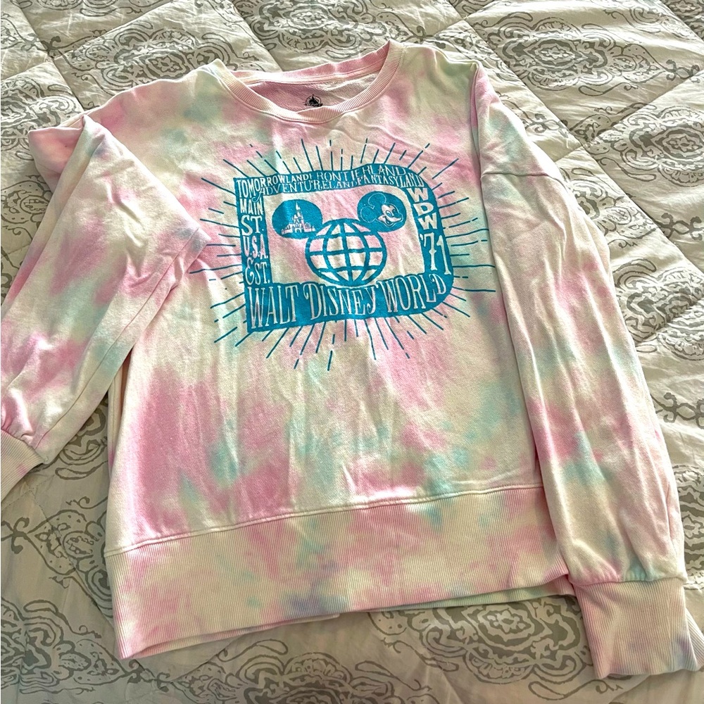 Walt Disney World tie dye crewneck sweatshirt